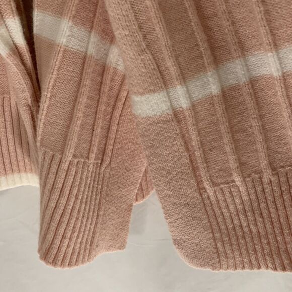 Calvin Klein Sweater Women Size XL Cowl Neck Soft Tunic Blush Pink Ivory NWT - Picture 8 of 9
